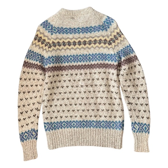 Vintage 1960’s Woolrich Fair Isle Sweater Wool - Picture 5 of 11